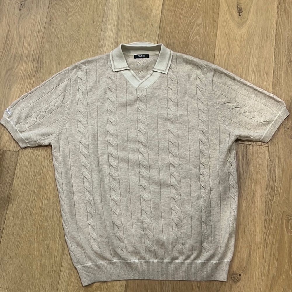 EUC Malbon wool/cashmere polo